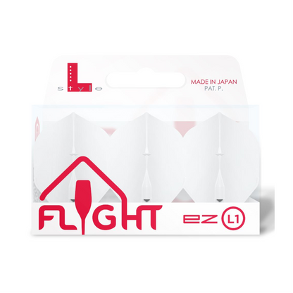 Dart Flights L-Style L1EZ Standard White