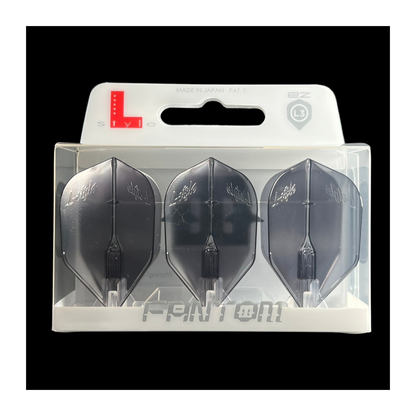 Dart Flights L-Style L3EZ Fantom Clear Black