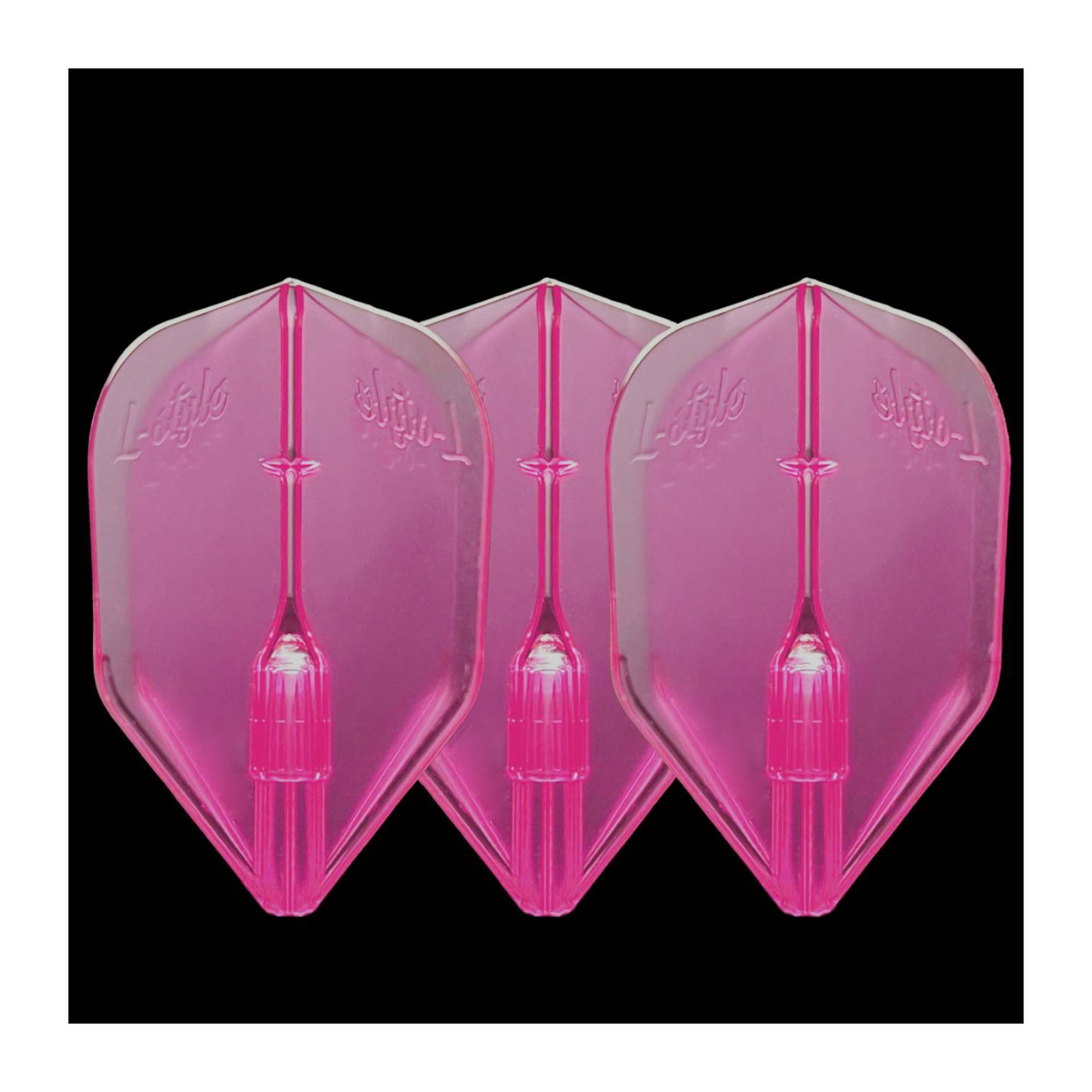 Dart Flights L-Style L3EZ Fantom Clear Pink