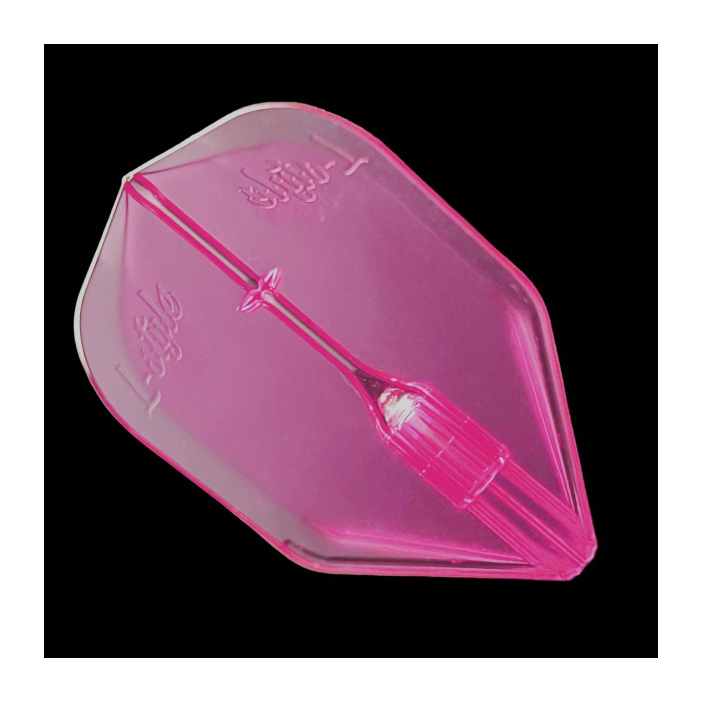 Dart Flights L-Style L3EZ Fantom Clear Pink