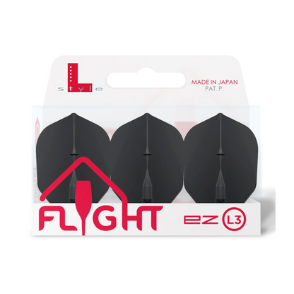 Dart Flights L-Style L3EZ Shape Black