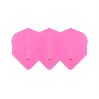 Dart Flights L-Style L3EZ Shape Clear Pink