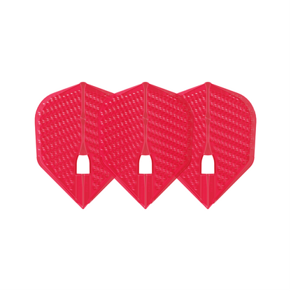 Dart Flights L-Style L3PRO DIMPLE Shape Red