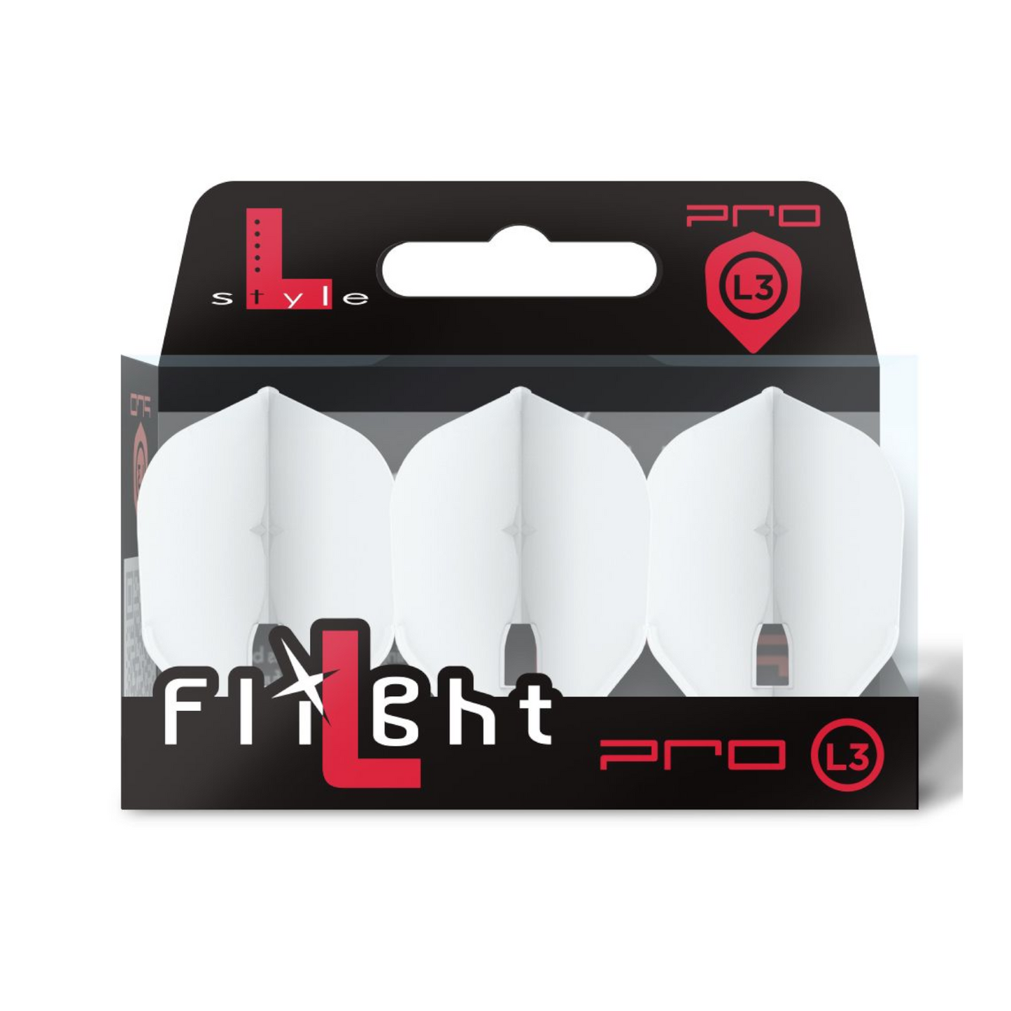 Dart Flights L-Style L3PRO Shape White