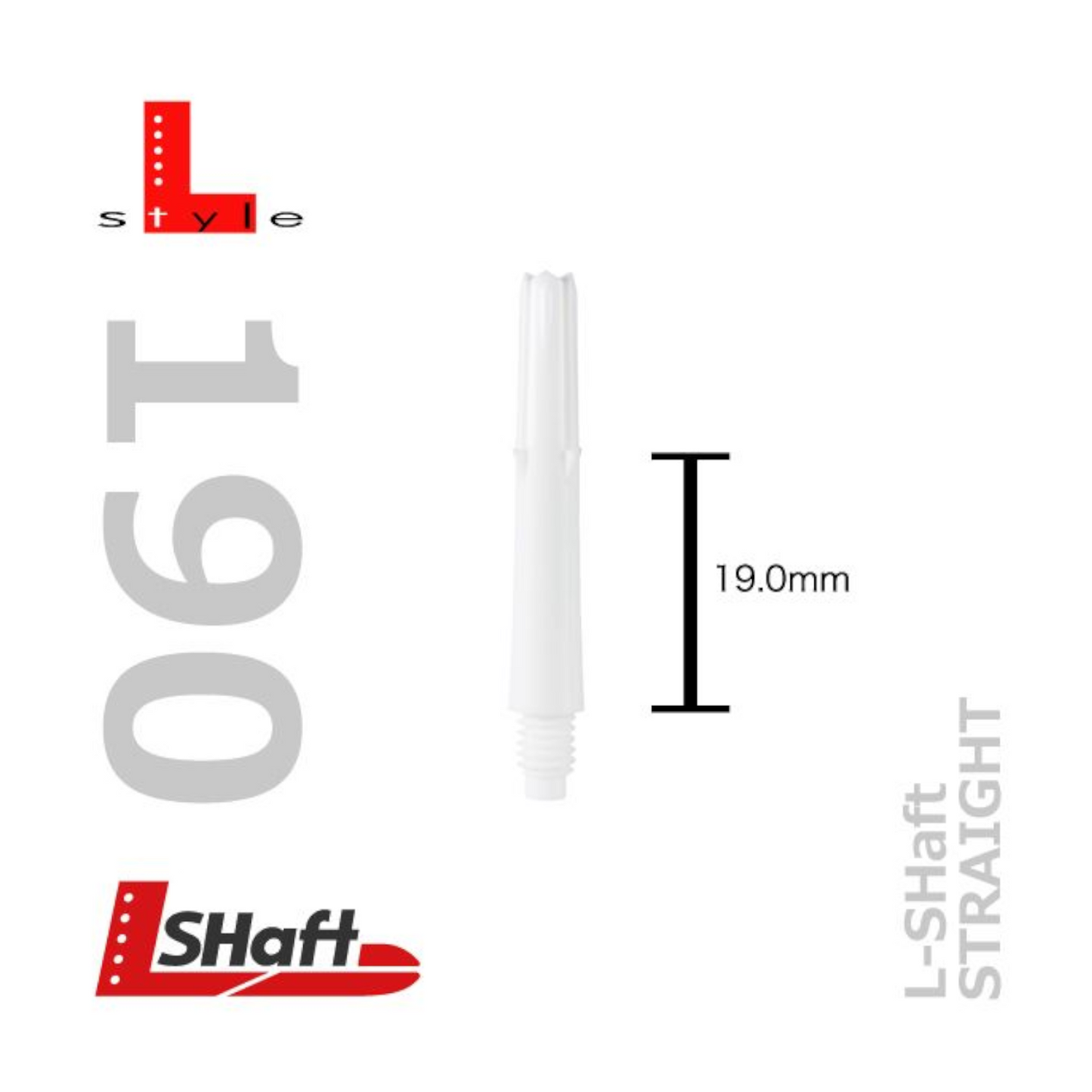 Dart Shafts L-Style L-SHaft Locked Straight Weiß