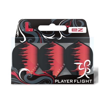 Dart Flights L-Style Signature Champagne Flight: L1EZ Standard David Evans Type A Red