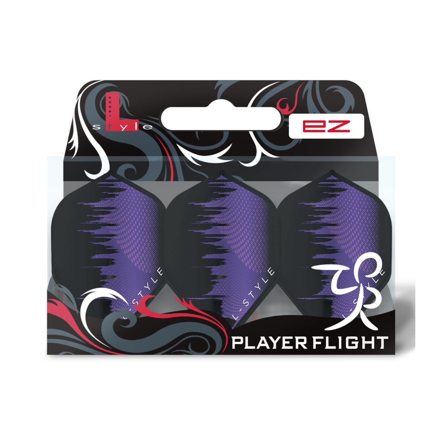 Dart Flights L-Style Signature Champagne Flight: L1EZ Standard David Evans Type C Purple