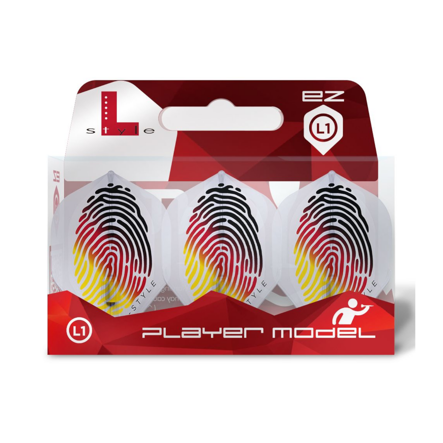 Dart Flights L-Style Signature Champagne Flight: L1EZ Standard Gabriel Clemens V4 TypeA Clear White