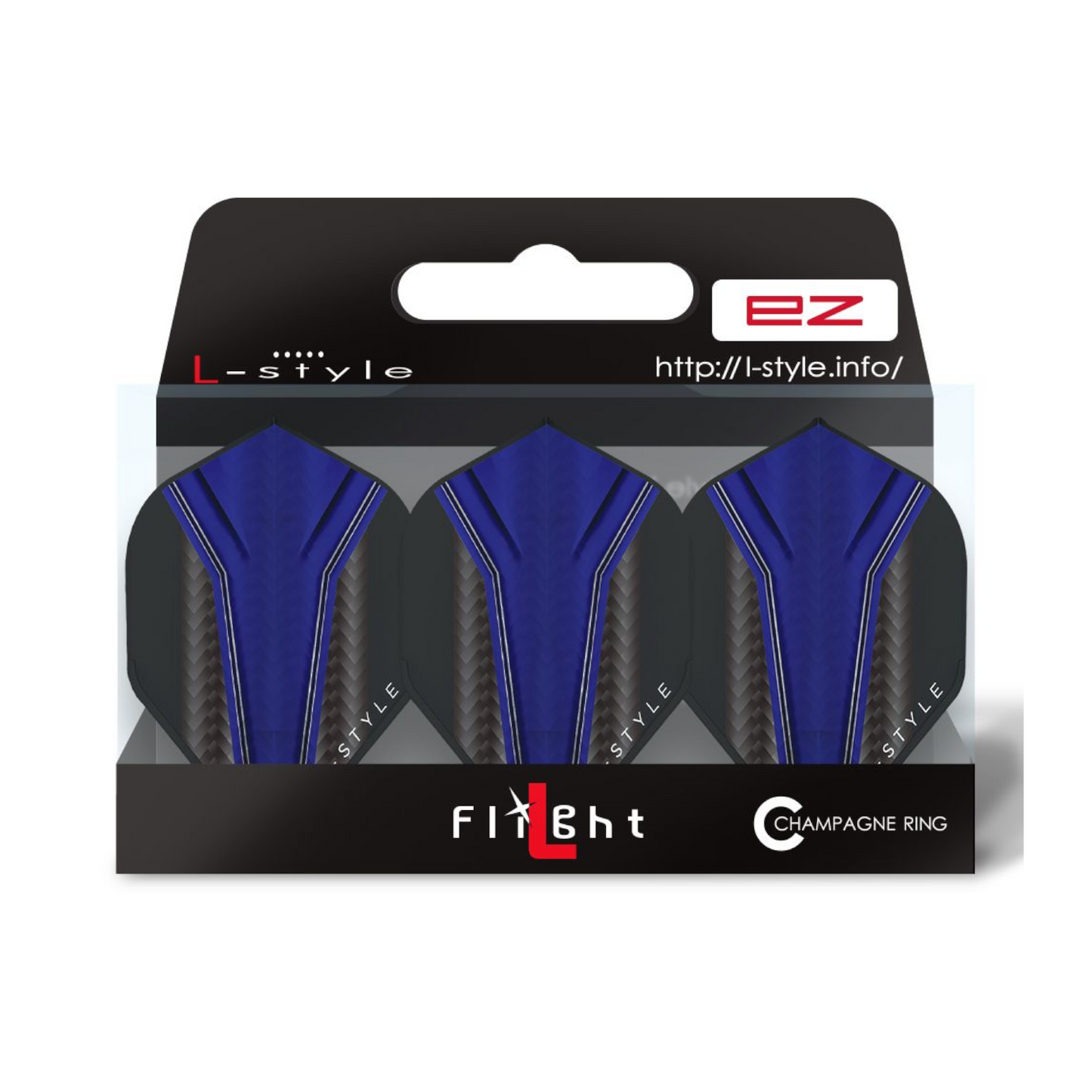 Dart Flights L-Style Signature Champagne Flight: L1EZ Standard Inception Blue