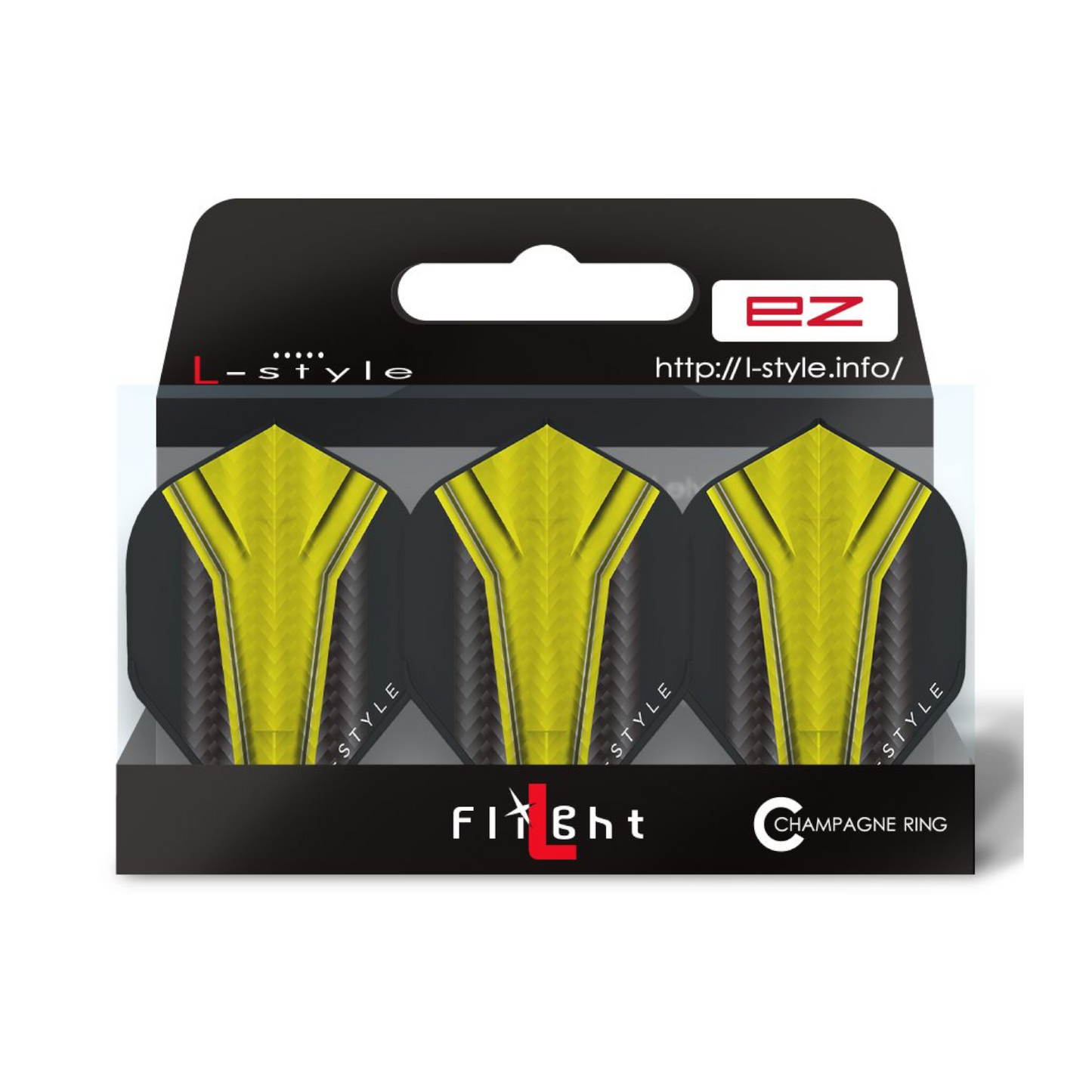 Dart Flights L-Style Signature Champagne Flight: L1EZ Standard Inception Yellow