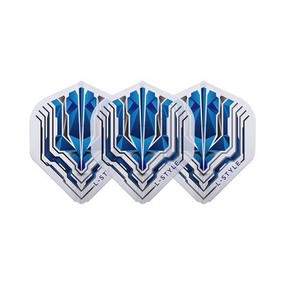 Dart Flights L-Style Signature Champagne Flight: L1EZ Standard Origin Series Blue