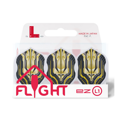 Dart Flights L-Style Signature Champagne Flight: L1EZ Standard Origin Series Gold