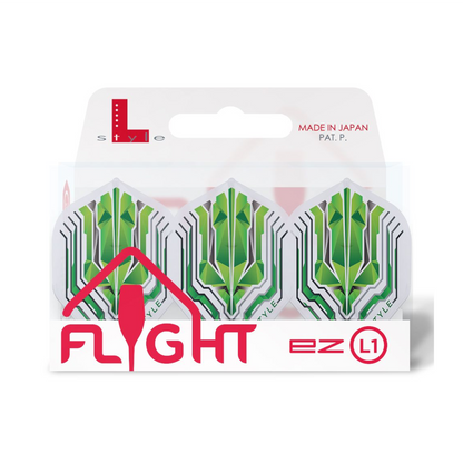 Dart Flights L-Style Signature Champagne Flight: L1EZ Standard Origin Series Green