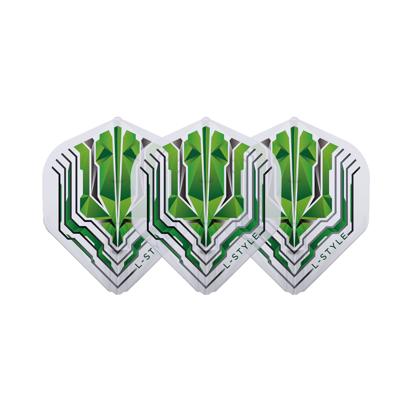 Dart Flights L-Style Signature Champagne Flight: L1EZ Standard Origin Series Green