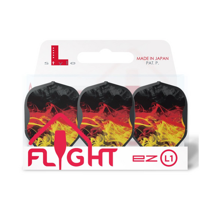 Dart Flights L-Style Signature Champagne Flight: L1EZ Standard L-style RYB Series Type D Black