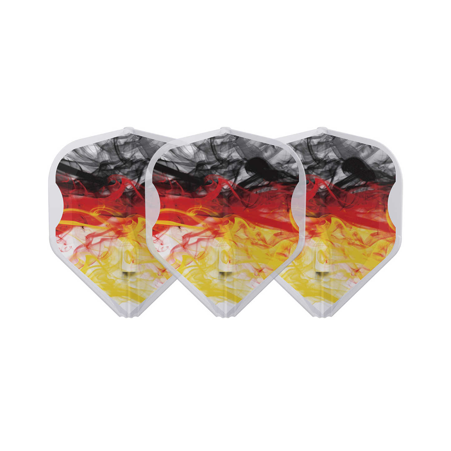 Dart Flights L-Style Signature Champagne Flight: L1EZ Standard RYB Series Type D Clear White