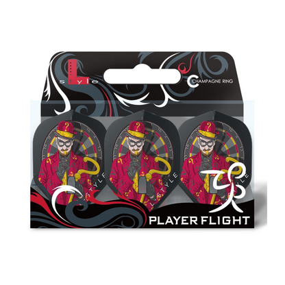 Dart Flights L-Style Signature Champagne Flight:  L1PRO Brian Raman Black