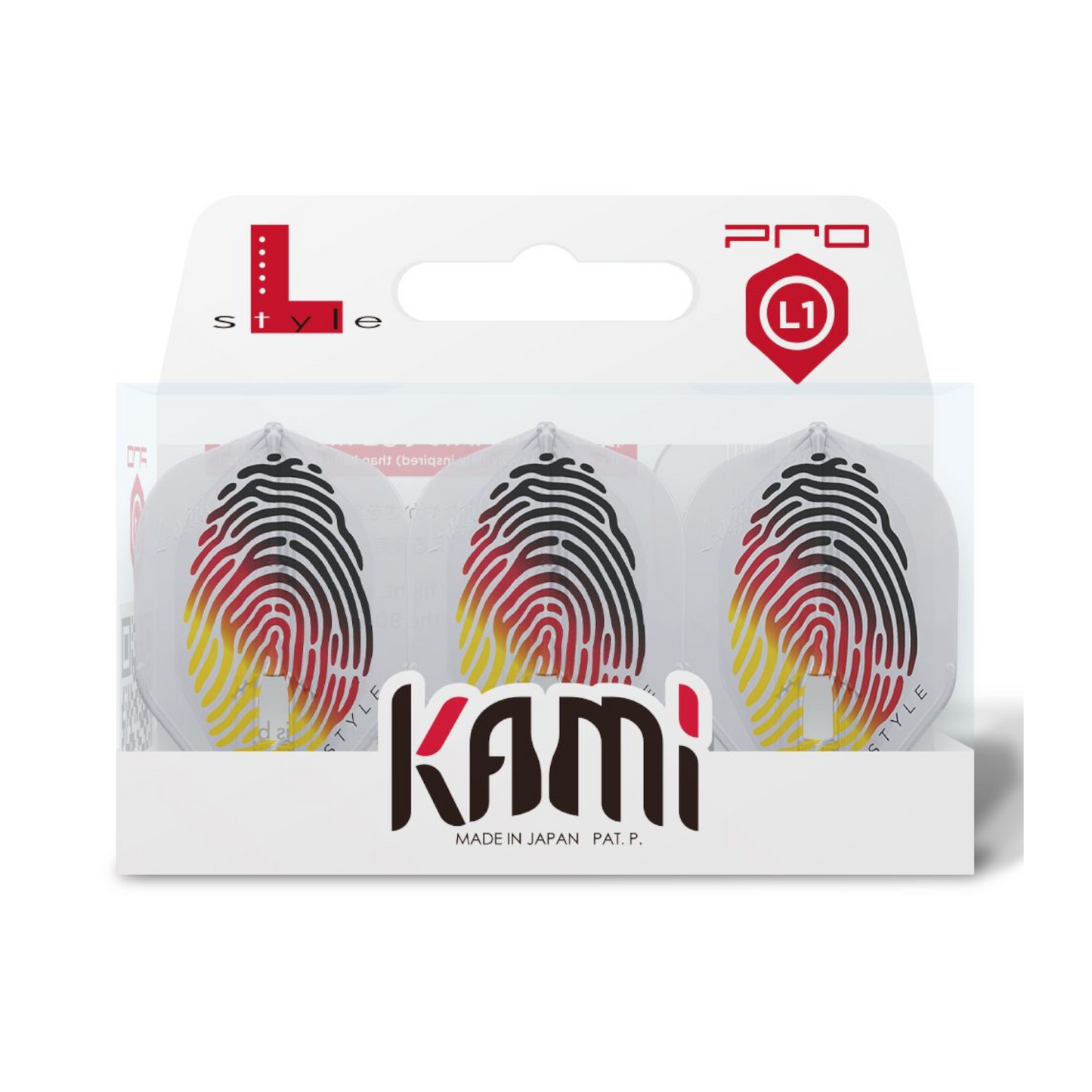 Dart Flights L-Style Signature Champagne Flight: L1PRO KAMI Standard Gabriel Clemens V4 TypeA Clear White