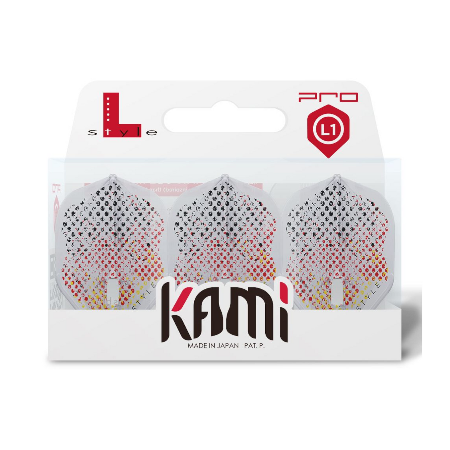 Dart Flights L-Style Signature Champagne Flight: L1PRO KAMI Standard Gabriel Clemens V4 TypeB Clear White