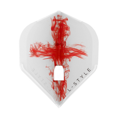 Dart Flights L-Style Signature Champagne Flight:  L1PRO Standard Beau Greaves  v2 Clear White