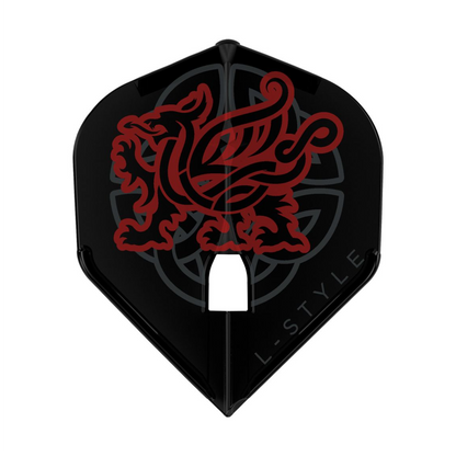 Dart Flights L-Style Signature Champagne Flight:  L1PRO Jim Williams v2 Black