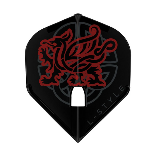 Dart Flights L-Style Signature Champagne Flight:  L1PRO Jim Williams v2 Black