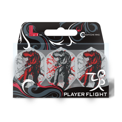 Dart Flights L-Style Signature Champagne Flight: L1PRO Standard Michi Unterbuchner V3 Clear White