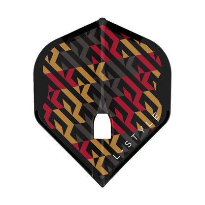 Dart Flights L-Style Signature Champagne Flight:  L1PRO Standard Nico Kurz v2  Black