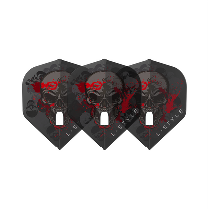 Dart Flights L-Style Signature Champagne Flight:  L1PRO Standard Ryan Searle V2  Clear Black