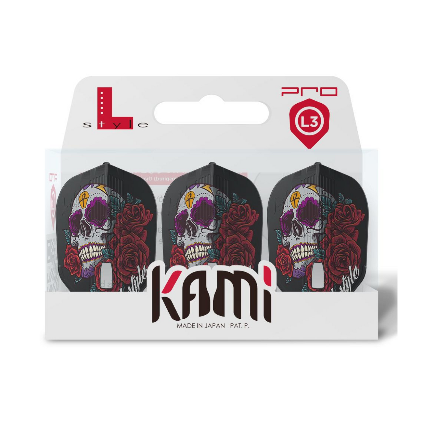 Dart Flights L-Style Signature Champagne Flight:  L3PRO KAMI Shape Anastasia  Dob. v4 Black