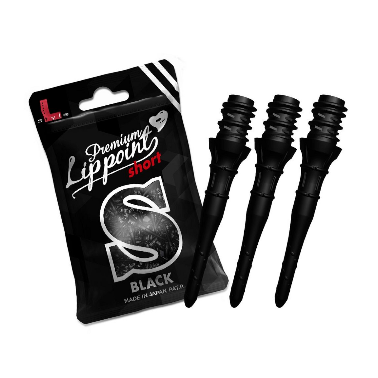 Softdart Spitzen L-Style LIPPOINT PREMIUM SHORT Black 30stk.