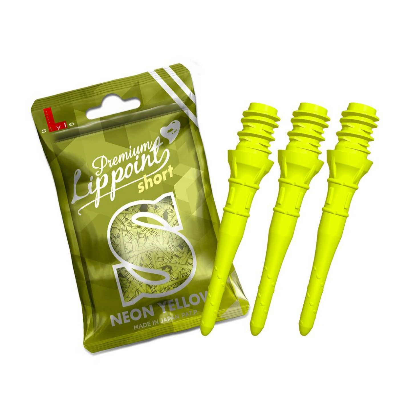 Softdart Spitzen L-Style LIPPOINT PREMIUM SHORT Neon Yellow 30stk.