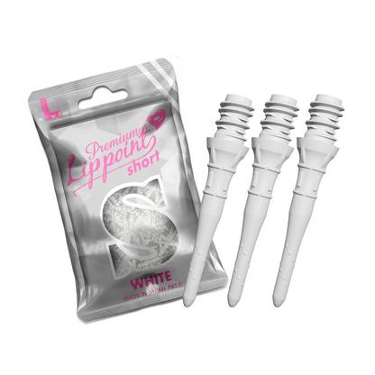 Softdart Spitzen L-Style LIPPOINT PREMIUM SHORT White 30stk.