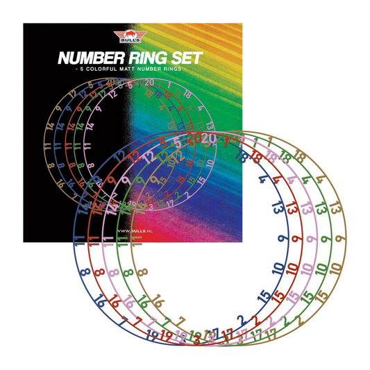 Dart Zubehör BULL'S Zahlenring 5er-Set Color