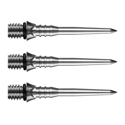 Dart Spitzen MISSION Titan Pro Titanium Conversion Points Gerillt Silber