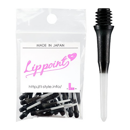 Softdart Spitzen L-Style LIPPOINT TwoTone Black 30stk.
