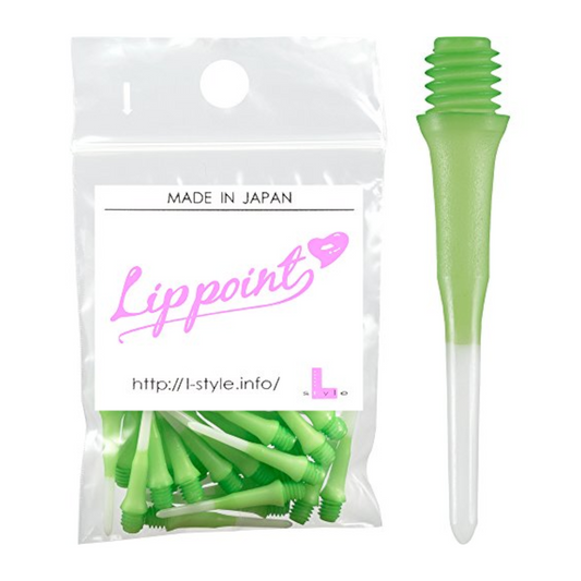 Softdart Spitzen L-Style LIPPOINT TwoTone Green 30stk.