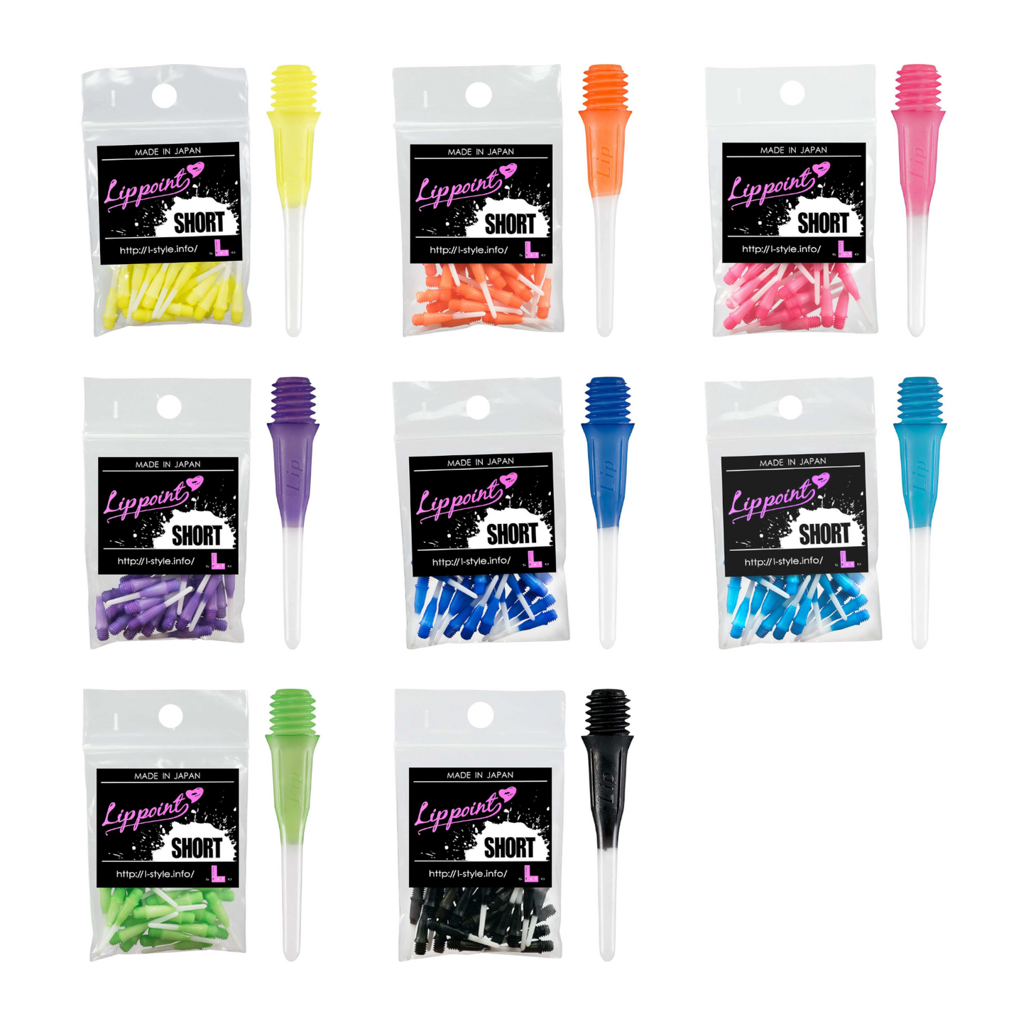 Softdart Spitzen L-Style LIPPOINT SHORT TwoTone Light Blue 30stk.