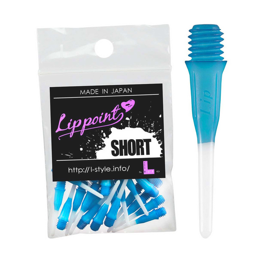 Softdart Spitzen L-Style LIPPOINT SHORT TwoTone Light Blue 30stk.