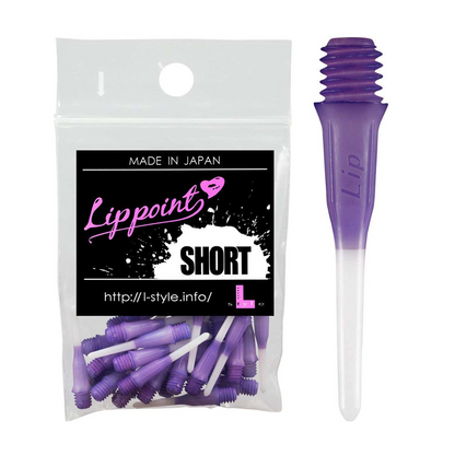 Softdart Spitzen L-Style LIPPOINT SHORT TwoTone Purple 30stk.