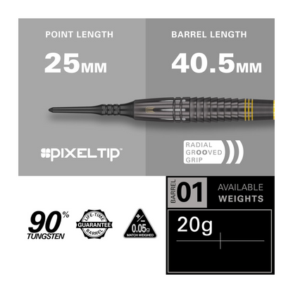 Softdart TARGET Scott Williams Black 90% 20 Gramm