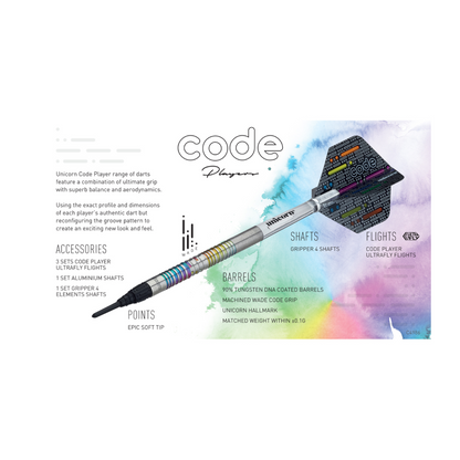 Softdart UNICORN Code James Wade 90%