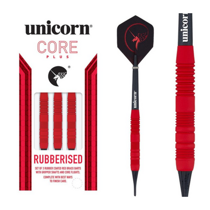 Softdart UNICORN Gummiertes Messing Core Plus Red