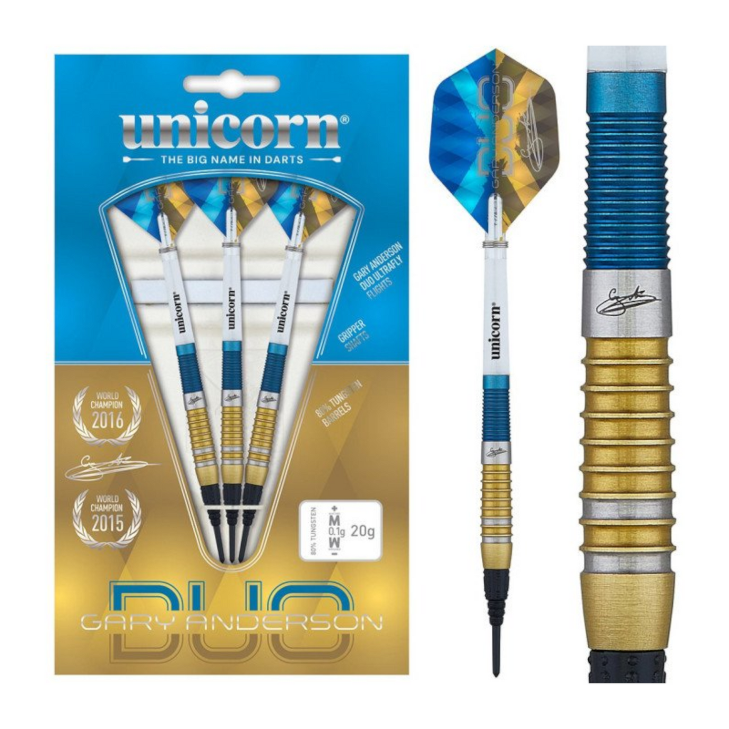 Softdart UNICORN Gary Anderson Duo 80%