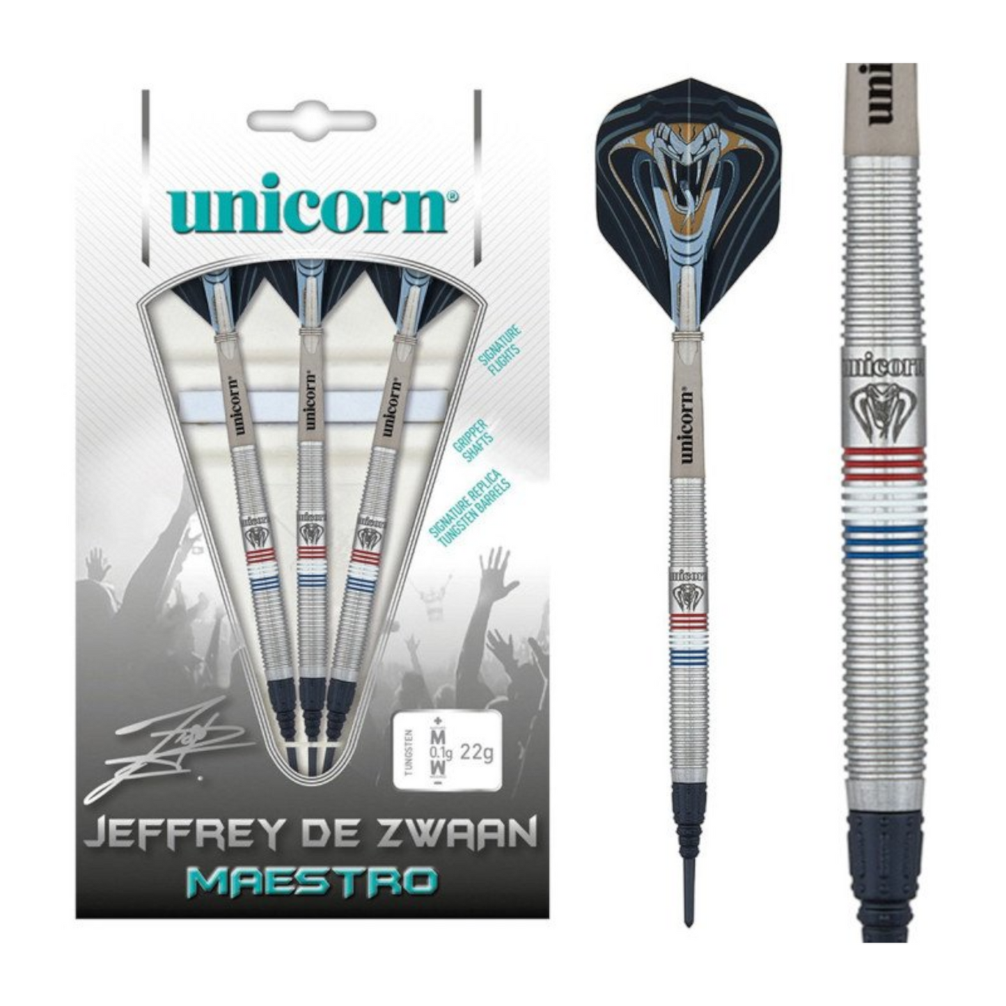 Softdart UNICORN Jeffrey de Zwaan Maestro Phase 2 80%