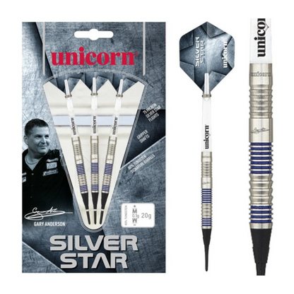 Softdart UNICORN Silverstar Gary Anderson Phase 3 80%