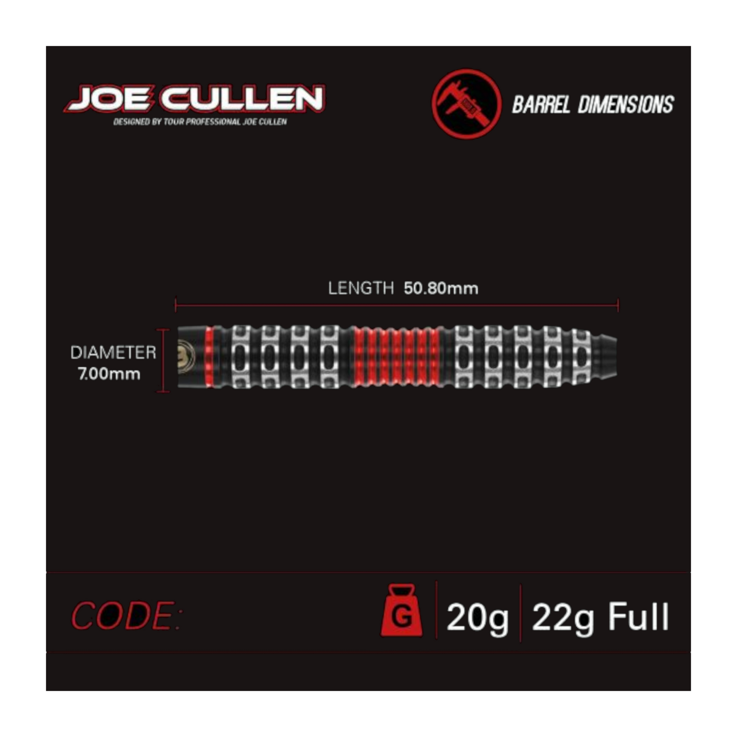 Softdart WINMAU Joe Cullen SE 90%