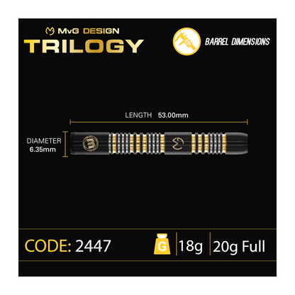 Softdart WINMAU MVG Trilogy 90%