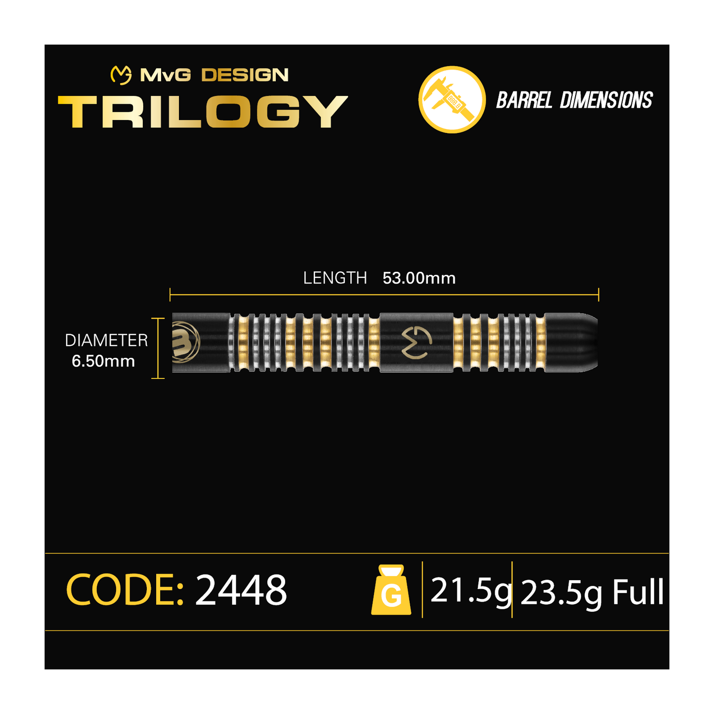 Softdart WINMAU MVG Trilogy 90%