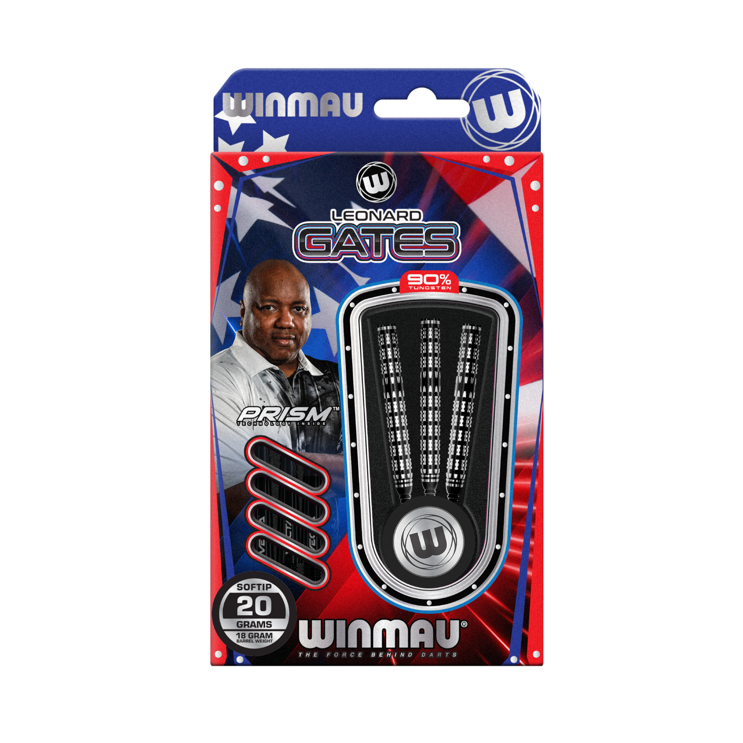 Softdart WINMAU Leonard Gates 90%